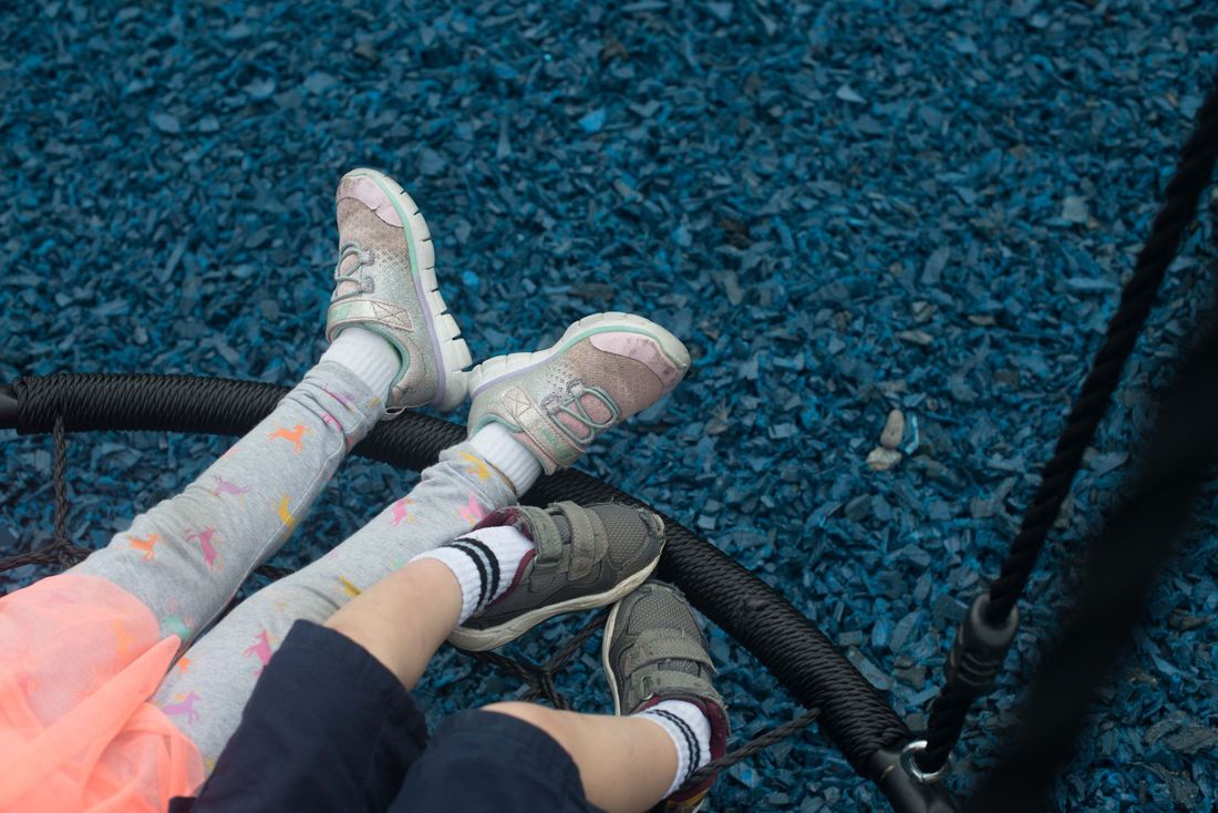 Rubber playground surface